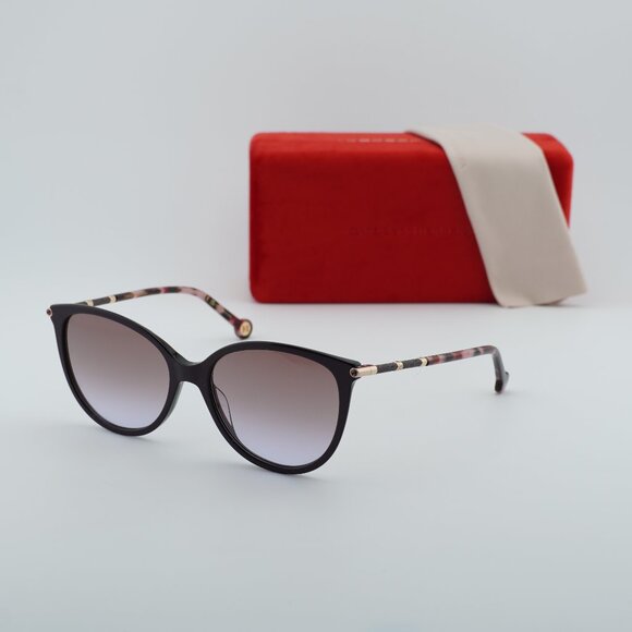 Carolina Herrera Accessories - Carolina Herrera HER 0189/G/S T1W Cat Eye Sunglasses - Plum/Gold/Violet